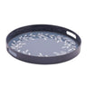 Melrose Blue Tray 13.5"D - Decorative Trays Merchandise