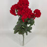 Direct Export UV Geranium Bush Red 24" - Artificial Flowering Plants Silk