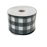 Jascotina Inc White/Black Buffalo Check Ribbon 2.5"X10 - Ribbon