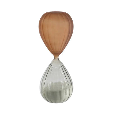 A&B Ribbed Copper-Grey 45-Minute Hourglass 3.5" x 10" - Merchandise