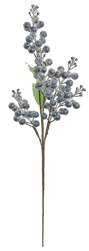 Select Berry Spray Blue 22" - Uncategorized Silk