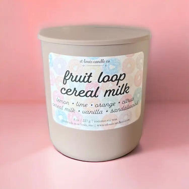 STL Candle Co Fruit Loop Cereal Milk Candle - Candles Candles/Fragrance