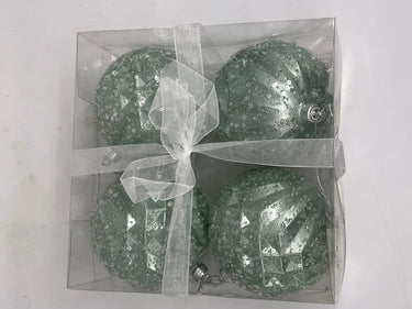 Ren2K Ball Ornament Light Green (Box of 4) 4” - Merchandise