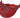 Resin Cardinal Container by Special T, red bird-shaped hollow storage container, 7.75H x 13.75L