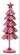 Small Whitewash Tree by Special T, 21.5 inches tall, red star-pattern artificial tree