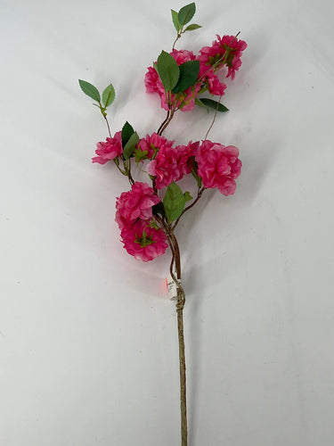 Le Fleur Cherry Blossom Spray Red 20" - Artificial Flowering Plants Silk