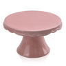 Diamond Star Pastel Cake Plate Pink 5.6" - Plates Merchandise