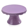 Diamond Star Pastel Cake Plate Purple 5.6" - Plates Merchandise