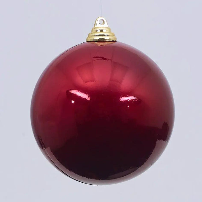 Burgundy Candy Apple Ornament 4" (100mm)