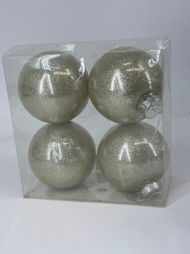 Ren2K Glitter Ball Champagne (Box of 4) 4” - Merchandise