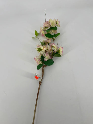 Le Fleur Cherry Blossom Spray Yellow/Pink 20" - Artificial Flowering Plants Silk