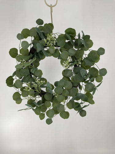 Supreme Eucalyptus Wreath Green 24" - Silk