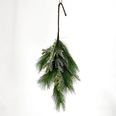 Le Fleur Pine Frosted Leaves Spray 30" - Uncategorized Silk