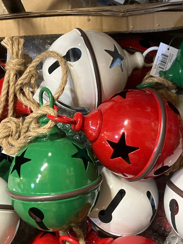 Special T Glossy Jingle Bell Ornament 8" (3 Asst) - Lg - Uncategorized Merchandise