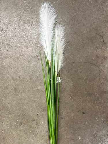Direct Export Reed Grass Spray White 52" - Artificial Non-Flowering Plants Silk