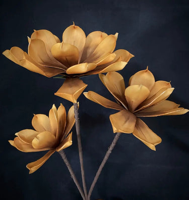 Light Garden Flame-Orange Foam Flower Spray 41"L - Artificial Flowering Plants Silk