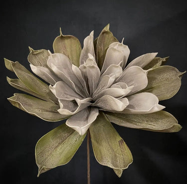 Light Garden Mega Foam Succulent Spray Grey-Green 41"L x 23"D - Uncategorized Silk