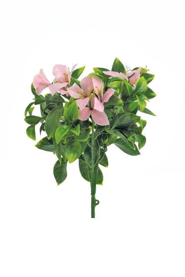 Select UV Bougainvillea Bush Pink 11.8" - Artificial Non-Flowering Plants Silk