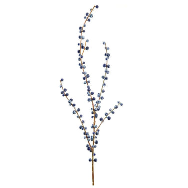 Allstate Berry Spray Blue 28" - Artificial Non-Flowering Plants Silk