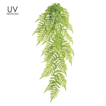 Allstate UV Boston Fern Hanging Bush 50" - Artificial Flowering Plants Silk