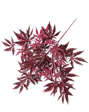 Greenhouse International Japanese Maple Bush Burgundy 27" - Artificial Non-Flowering Plants Silk