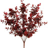 Greenhouse International Plastic Eucalyptus Bush Burgundy 18"H - Artificial Shrubs Silk
