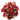 GSC Poinsettia w/ Berries Mixed Bush Burgundy 20" - Artificial Flowering Plants Silk