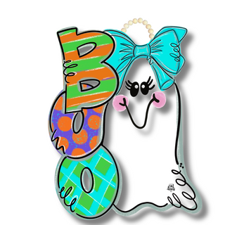 "Boo" Girl Ghost Door Hanger 24"