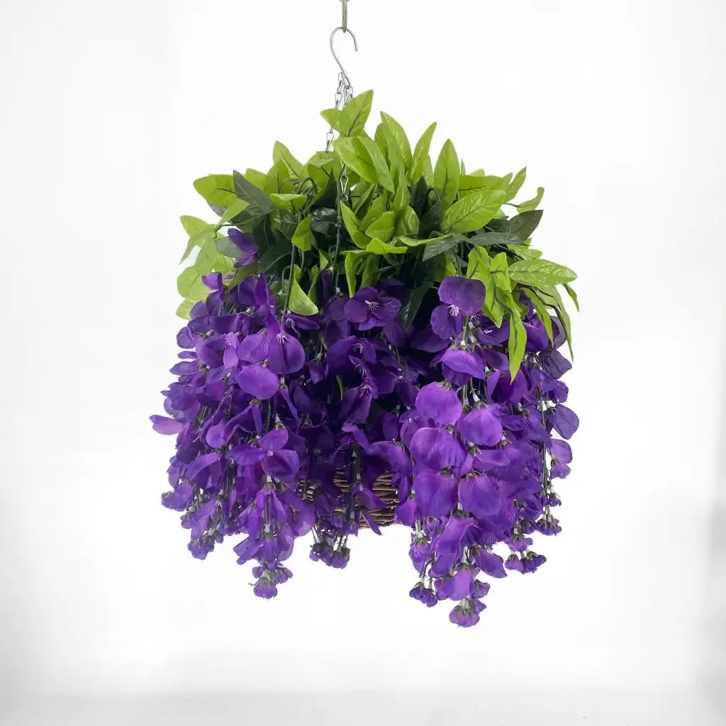 lilac hanging plant Wisteria Purple Hanging Basket