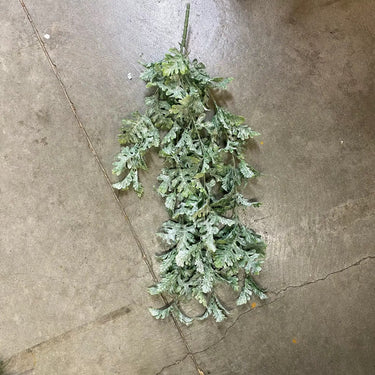 Le Fleur Swan Fern Hanging Bush 30" - Artificial Non-Flowering Plants Silk