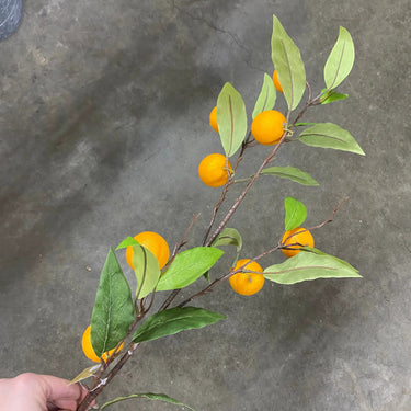 Direct Export Orange Branch 38" - Artificial Non-Flowering Plants Silk