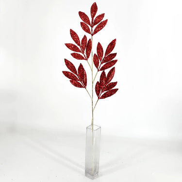 Supreme Bay Leaf Spray Red 31.5'' - Uncategorized Silk