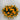 GSC Mandarin Yellow Mum hanging basket with 2 bushy artificial flowering plants