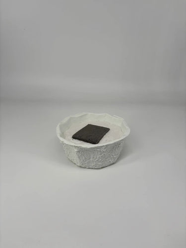 DWF, Direct Floral Mache Planter w/ Plaster & Foam Centerpiece 200WH 5.75" W x 2.75" H - Papier Mache Shapes Silk