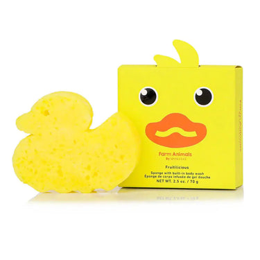 Spongelle Farm Animal Sponge Danny Duck - Bath & Body Bath & Body