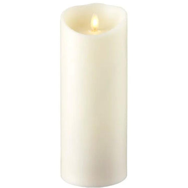 RAZ Push Flame Ivory Pillar Candle 9" - Flameless Candles Candles/Fragrance