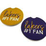 Sincere Surroundings Lakers #1 Fan Car Coaster (Set of 2) - Vehicle Decor Merchandise