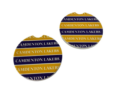 Sincere Surroundings Lakers Car Coaster S/2 - Coasters Merchandise