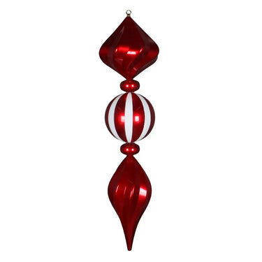 Vickerman Candy Swirl Finial Ornament 36" - Holiday Ornaments Merchandise