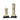 LED Ghost Battery Candle Holder with Timer, 2 sizes, cream dripping wax on tall and short holders with black bases