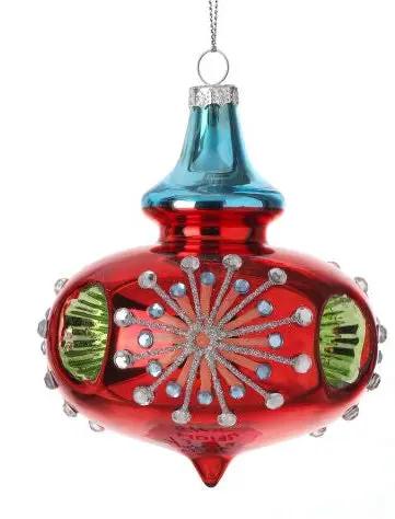 Regency Reflector Kismet Jewel Ornament (2 Asst) 4" - Holiday Ornaments Merchandise