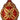 Regency Red/Gold Glass Jewel Fleur Ornament (2 Asst) 4-6" - Holiday Ornaments Merchandise