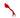 Glass Cardinal with Feather Ornament 8.5"