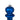Vickerman Blue Matte Finial Drop UV 14" - Merchandise