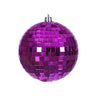 Vickerman Fuchsia Mirror Ball Ornament 4" (Bag of 6) - Holiday Ornaments Merchandise