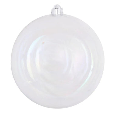 Vickerman Clear Iridescent Ball Ornament 6" (Bag of 4) - Holiday Ornaments Merchandise