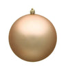 Vickerman UV Cafe Latte Matte Ball Ornament 4"(Bag of 6) - Holiday Ornaments Merchandise