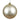 Vickerman 8" Champagne Matte Ball UV Drilled Cap - Merchandise
