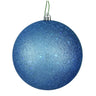 Vickerman Sequin Ball Ornament Periwinkle 4" (6/Bag) - Holiday Ornaments Merchandise
