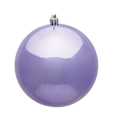 Vickerman UV Lavender Shiny Ball Ornament 12" - Holiday Ornaments Merchandise